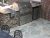 Brick Fireplace and Paver Stone Patio